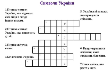 Вікторина "Люби і знай свій рідний край" (кросворд, загадки ...